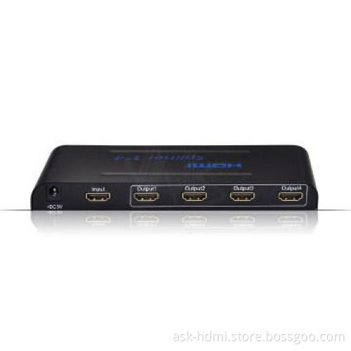 1x4 powered HDMI splitter